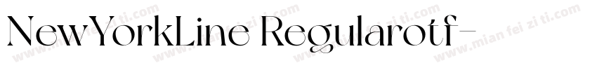 NewYorkLine Regularotf字体转换
